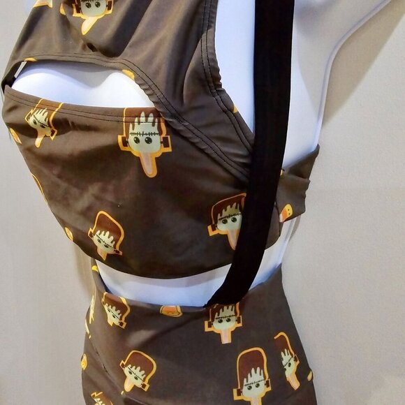 5&Adime ✦ Ice Cream Bikini Set ✦ Harness Strap Festival Swimwear Stretch Fit M - Picture 6 of 16